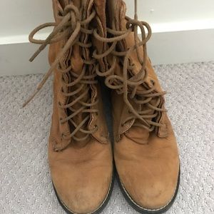 Mid Calf Tan Booties